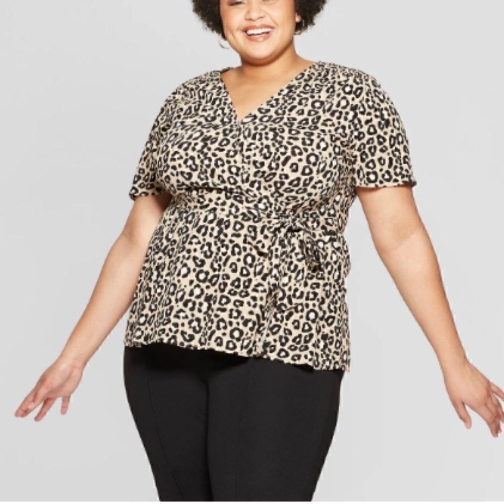 Women's Plus Size Leopard Print